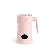 CREATE/MILK FROTHER PRO/Espumador y vaporizador de leche eléctrico de hacer leche fría y caliente, rosa/Espumador Leche Automático, 350 mll